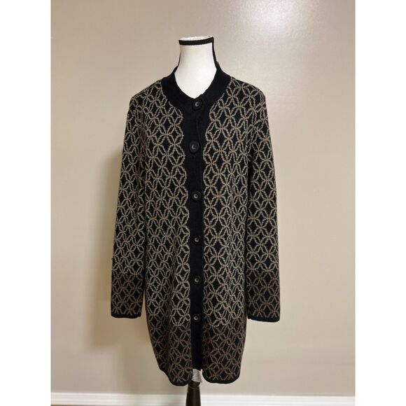 Nomadic Traders Geometric Long Cardigan - Picture 1 of 7